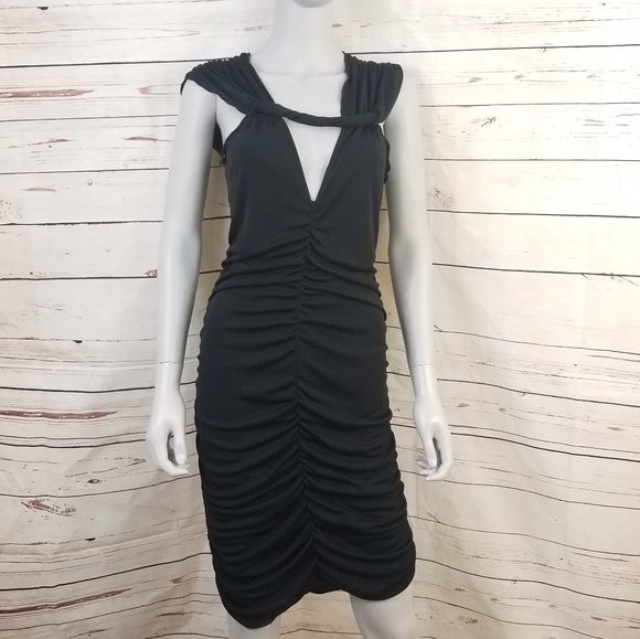 Emporio Armani Dresses & Skirts - Emporio Armani Black Sexy Ruched Bodycon Dress